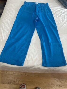 Linen wide leg pants